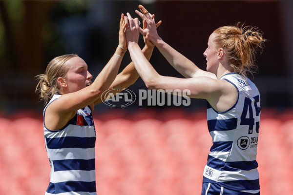 AFLW 2024 Round 04 - Gold Coast v Geelong - A-54182323