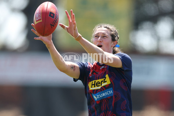 AFLW 2024 Round 04 - Fremantle v Melbourne - A-54187535