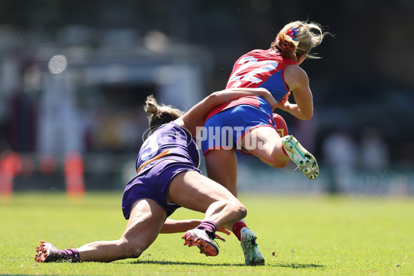 AFLW 2024 Round 04 - Fremantle v Melbourne - A-54195775