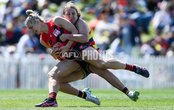 AFLW 2024 Round 04 - Adelaide v Essendon - A-54247112