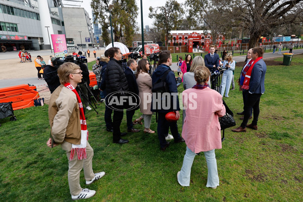 AFL 2024 Media - Premiership Cup Presenters Announcement - A-54341451