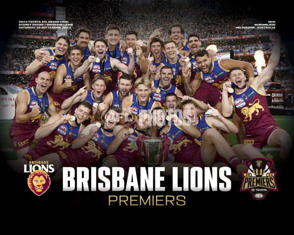 AFL 2024 Media - Brisbane Premiership Prints - A-54448963