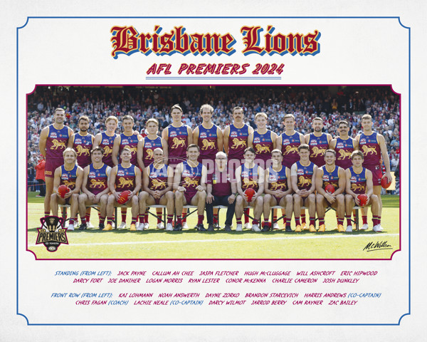 AFL 2024 Media - Brisbane Premiership Prints - A-54448965