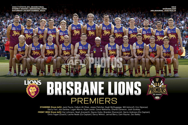 AFL 2024 Media - Brisbane Premiership Prints - A-54448966