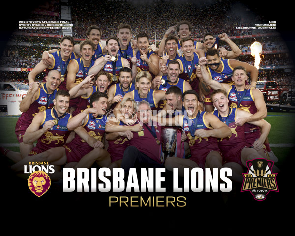 AFL 2024 Media - Brisbane Premiership Prints - A-54448968