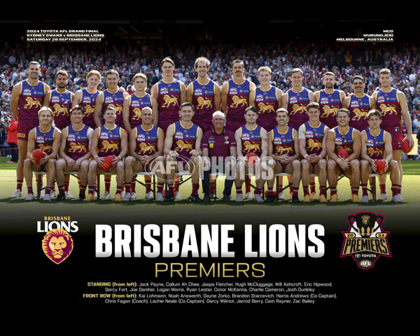 AFL 2024 Media - Brisbane Premiership Prints - A-54448969