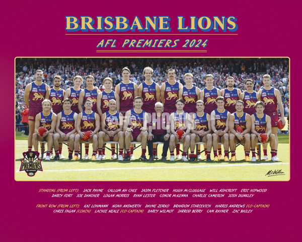 AFL 2024 Media - Brisbane Premiership Prints - A-54449076