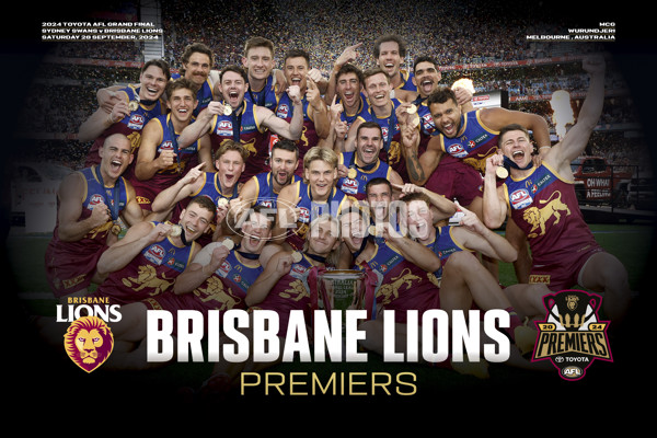 AFL 2024 Media - Brisbane Premiership Prints - A-54449077