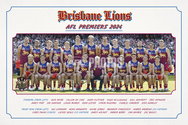 AFL 2024 Media - Brisbane Premiership Prints - A-54449079