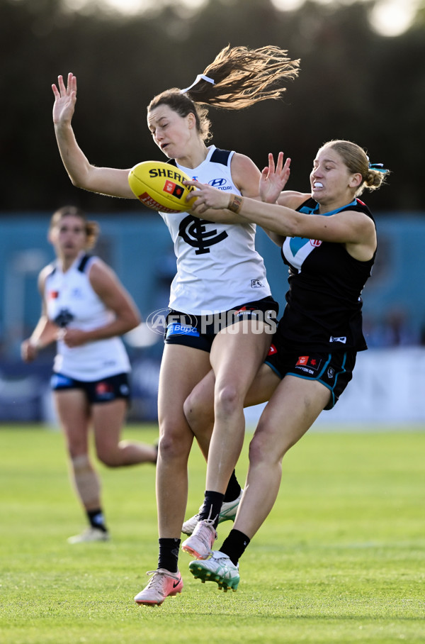 AFLW 2024 Round 05 - Port Adelaide v Carlton - A-54472465