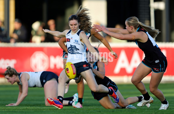 AFLW 2024 Round 05 - Port Adelaide v Carlton - A-54472809