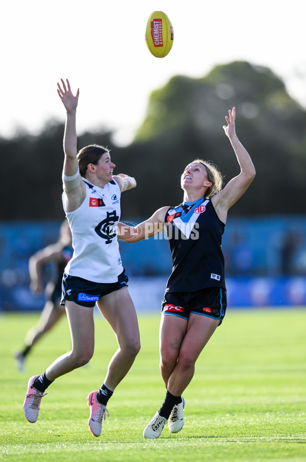 AFLW 2024 Round 05 - Port Adelaide v Carlton - A-54472815