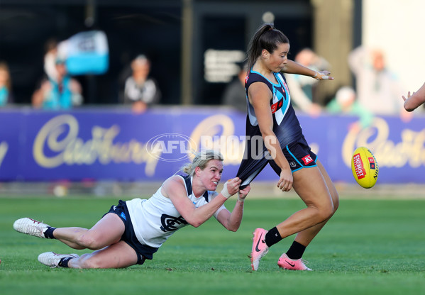 AFLW 2024 Round 05 - Port Adelaide v Carlton - A-54472820