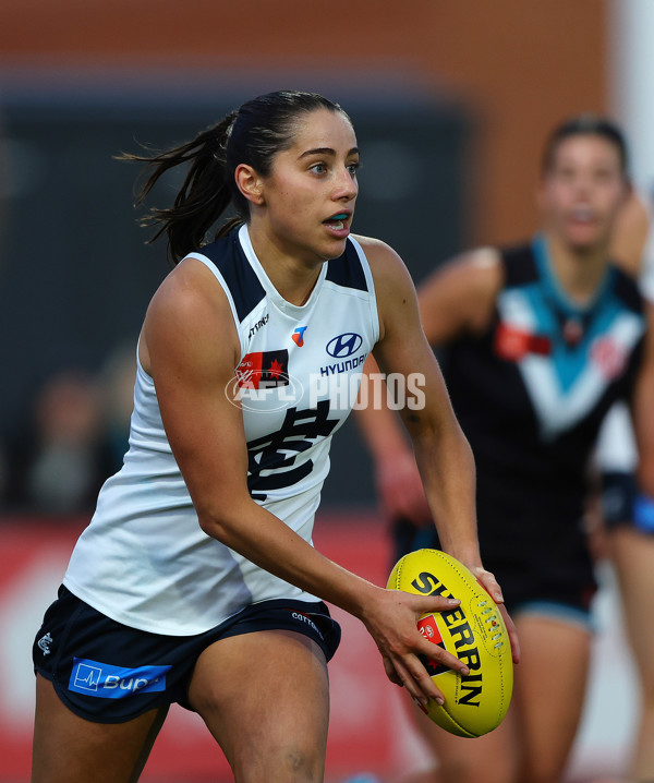 AFLW 2024 Round 05 - Port Adelaide v Carlton - A-54483253