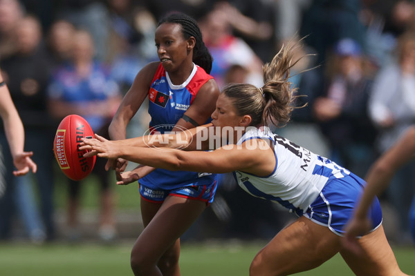 AFLW 2024 Round 06 - North Melbourne v Western Bulldogs - A-55091134