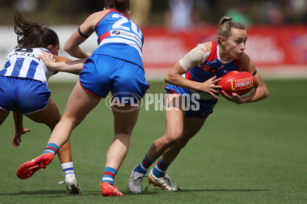 AFLW 2024 Round 06 - North Melbourne v Western Bulldogs - A-55091139