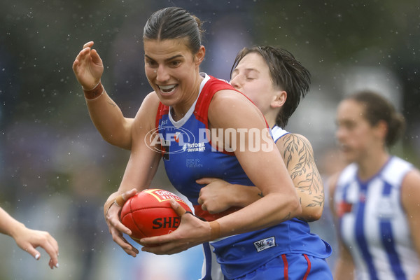 AFLW 2024 Round 06 - North Melbourne v Western Bulldogs - A-55099905