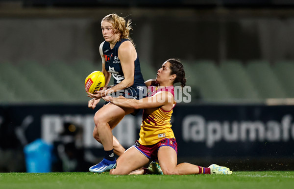 AFLW 2024 Round 06 - Carlton v Brisbane - A-55111652