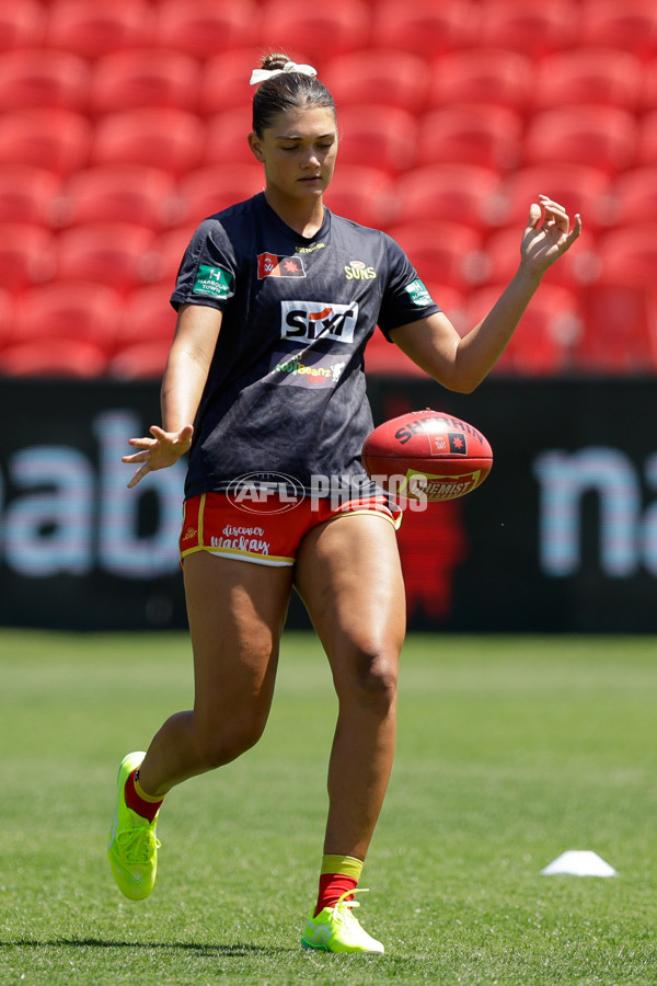 AFLW 2024 Round 06 - Gold Coast v Essendon - A-55123818