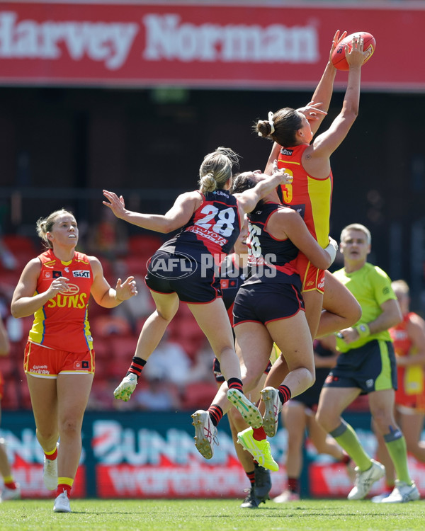 AFLW 2024 Round 06 - Gold Coast v Essendon - A-55130878