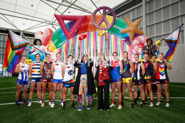 AFLW 2024 Media - Pride Round Launch - A-55186233