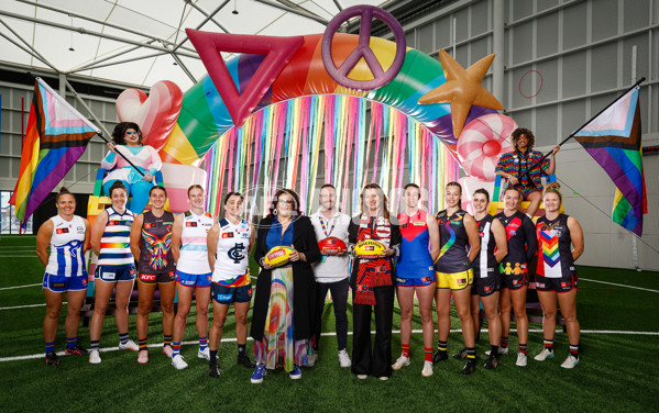 AFLW 2024 Media - Pride Round Launch - A-55186234