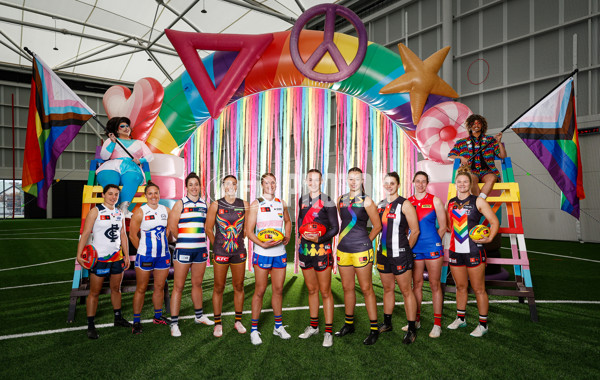 AFLW 2024 Media - Pride Round Launch - A-55186241