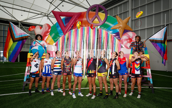 AFLW 2024 Media - Pride Round Launch - A-55186242