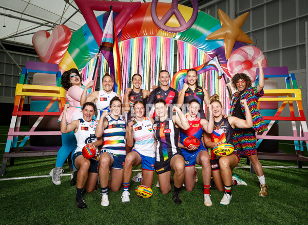 AFLW 2024 Media - Pride Round Launch - A-55189734