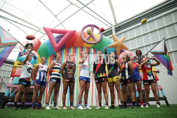 AFLW 2024 Media - Pride Round Launch - A-55195397