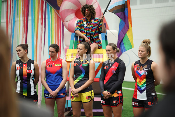 AFLW 2024 Media - Pride Round Launch - A-55195399