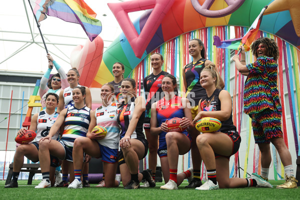 AFLW 2024 Media - Pride Round Launch - A-55195400