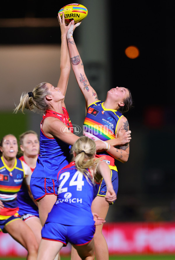 AFLW 2024 Round 07 - Adelaide v Melbourne - A-55214431