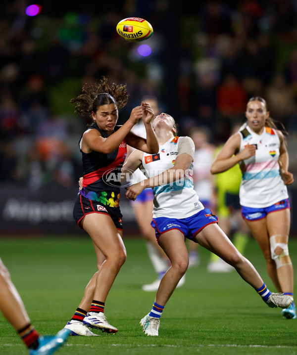 AFLW 2024 Round 07 - Western Bulldogs v Essendon - A-55227873