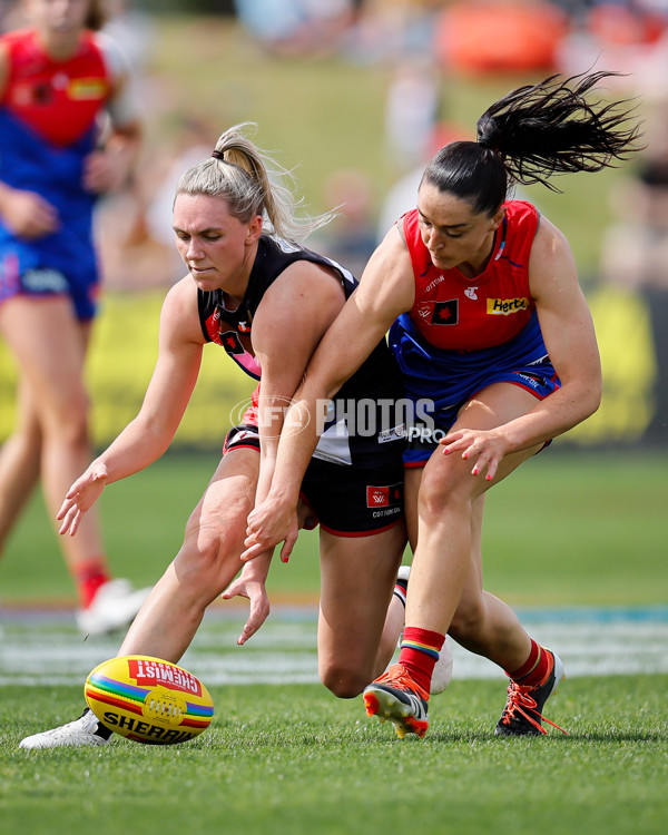 AFLW 2024 Round 07 - St Kilda v Melbourne - A-55266634