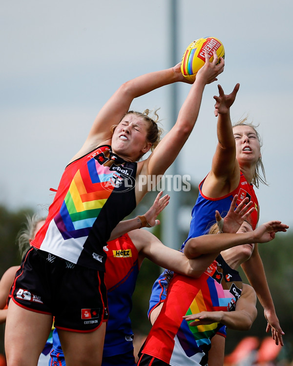 AFLW 2024 Round 07 - St Kilda v Melbourne - A-55267388