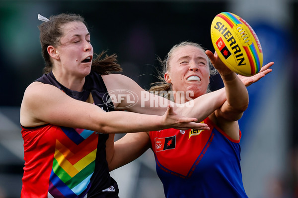 AFLW 2024 Round 07 - St Kilda v Melbourne - A-55275926