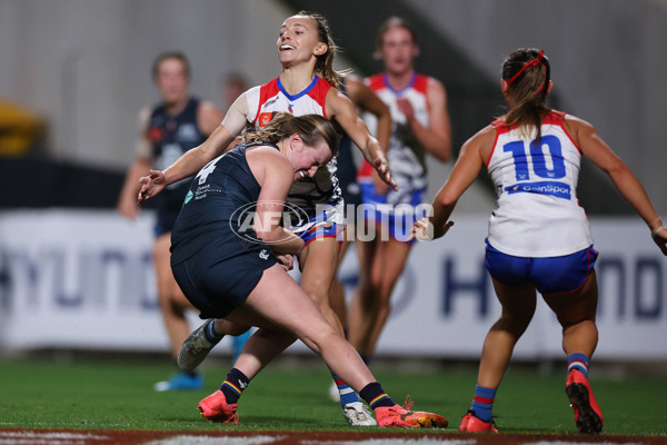 AFLW 2024 Round 08 - Carlton v Western Bulldogs - A-55329320