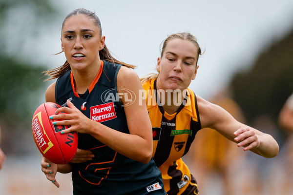 AFLW 2024 Round 08 - Hawthorn v GWS - A-55343086