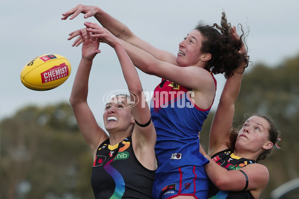 AFLW 2024 Round 08 - Melbourne v Richmond - A-55363405