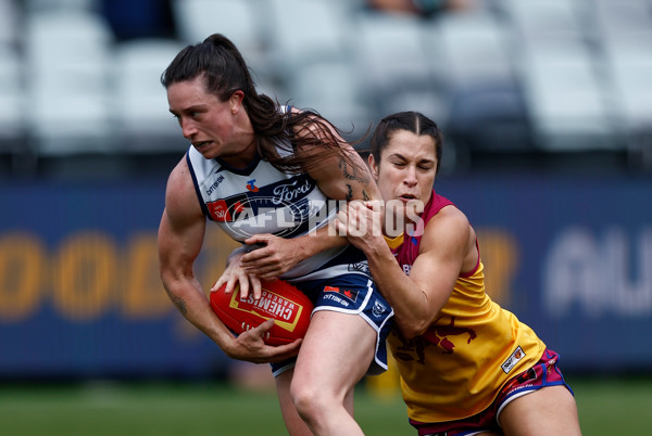 AFLW 2024 Round 08 - Geelong v Brisbane - A-55373143