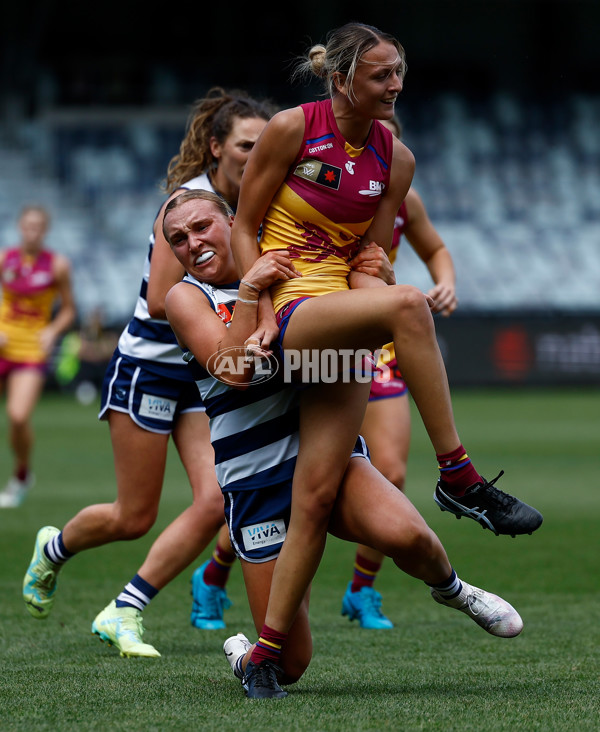 AFLW 2024 Round 08 - Geelong v Brisbane - A-55373670