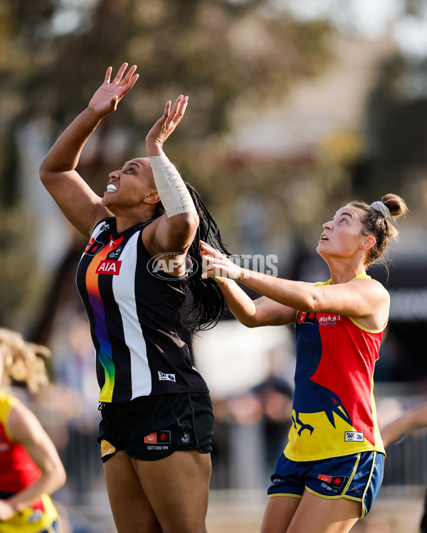 AFLW 2024 Round 08 - Collingwood v Adelaide - A-55391379