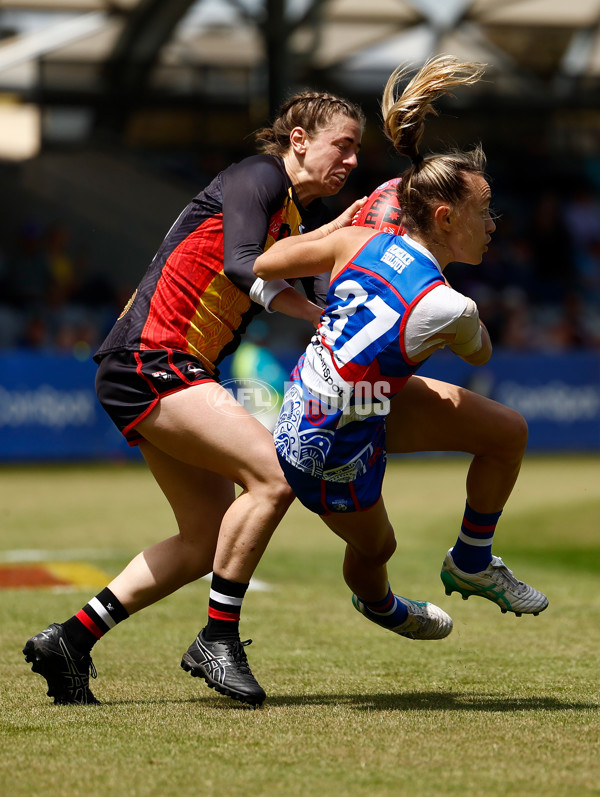 AFLW 2024 Round 09 - Western Bulldogs v Euro-Yroke - A-55489727