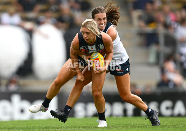 AFLW 2024 Round 09 - Collingwood v Carlton - A-55493396