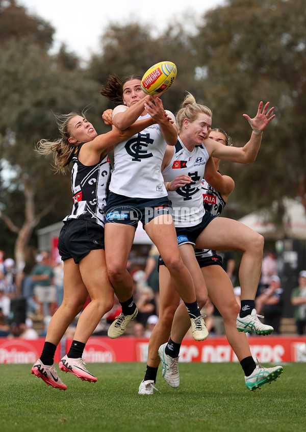 AFLW 2024 Round 09 - Collingwood v Carlton - A-55493401