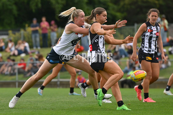 AFLW 2024 Round 09 - Collingwood v Carlton - A-55493435