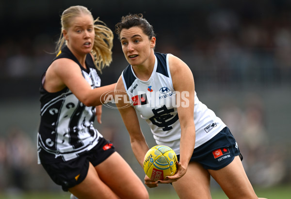 AFLW 2024 Round 09 - Collingwood v Carlton - A-55495169