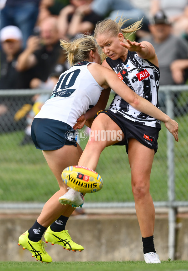 AFLW 2024 Round 09 - Collingwood v Carlton - A-55495187