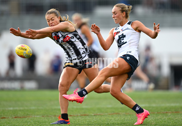 AFLW 2024 Round 09 - Collingwood v Carlton - A-55495195